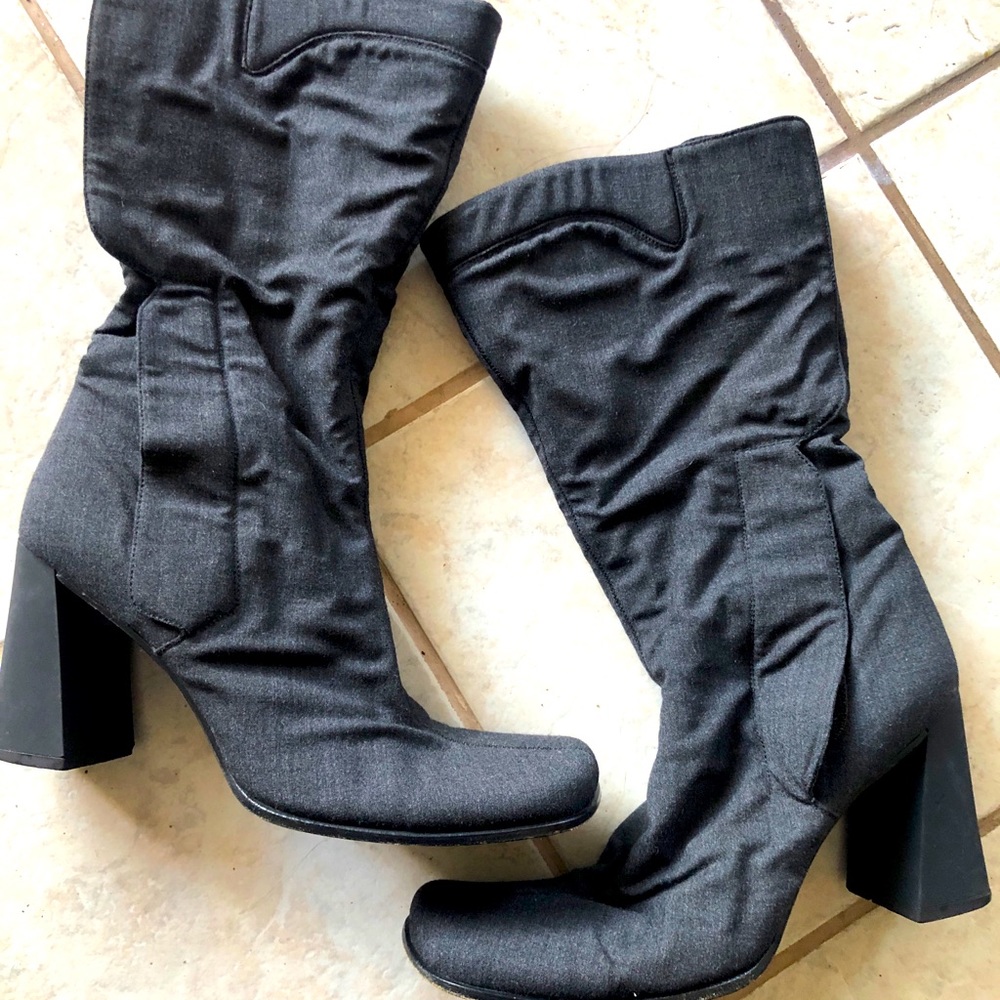 Prada Grey professional fabric boots